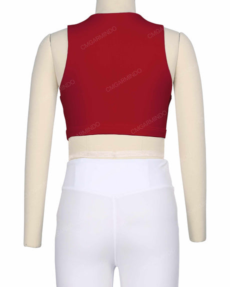 Sleeveless Front Cut Out Top