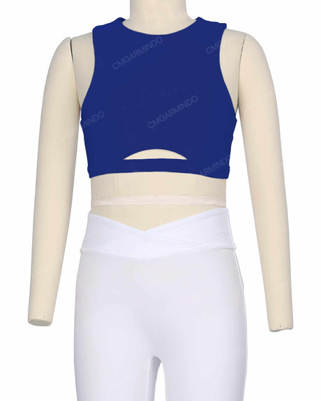 Sleeveless Front Cut Out Top