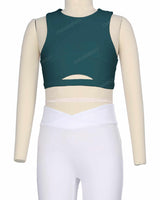 Sleeveless Front Cut Out Top