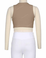 Sleeveless Front Cut Out Top