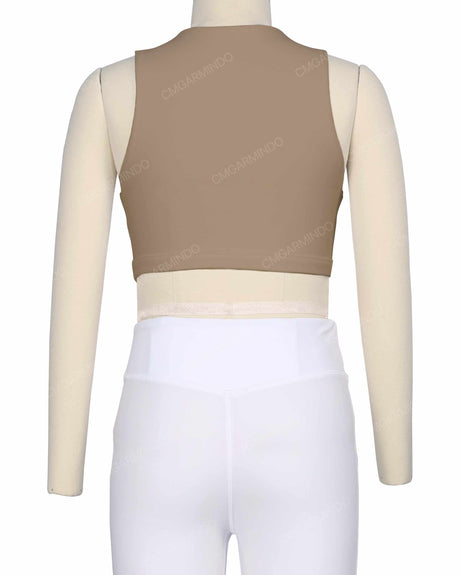 Sleeveless Front Cut Out Top