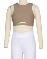 Sleeveless Front Cut Out Top