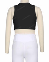 Sleeveless Front Cut Out Top