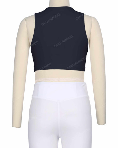 Sleeveless Front Cut Out Top