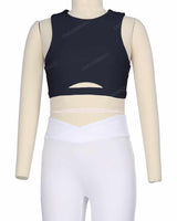 Sleeveless Front Cut Out Top