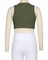 Sleeveless Front Cut Out Top
