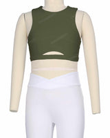 Sleeveless Front Cut Out Top