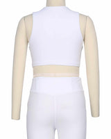 Sleeveless Front Cut Out Top