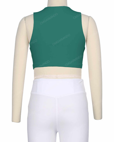 Sleeveless Front Cut Out Top