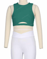 Sleeveless Front Cut Out Top