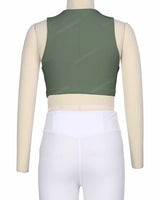 Sleeveless Front Cut Out Top