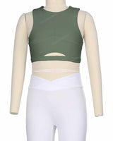 Sleeveless Front Cut Out Top
