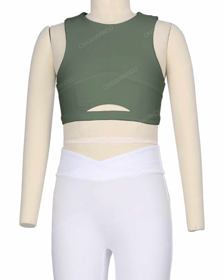 Sleeveless Front Cut Out Top
