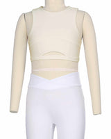 Sleeveless Front Cut Out Top