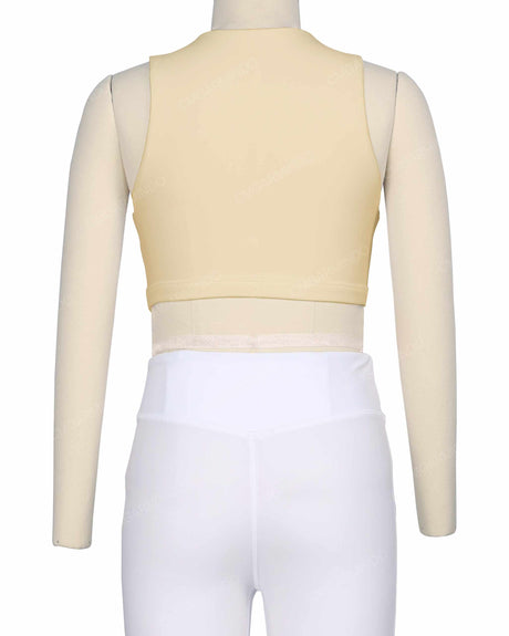 Sleeveless Front Cut Out Top