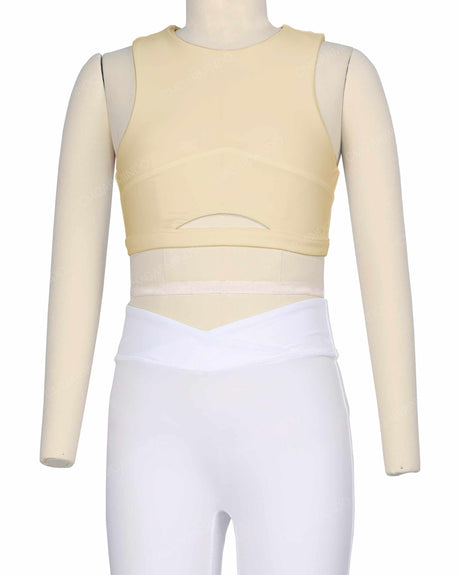 Sleeveless Front Cut Out Top