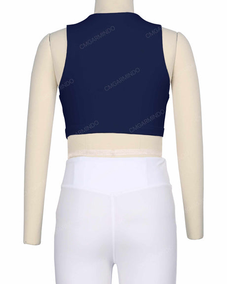 Sleeveless Front Cut Out Top