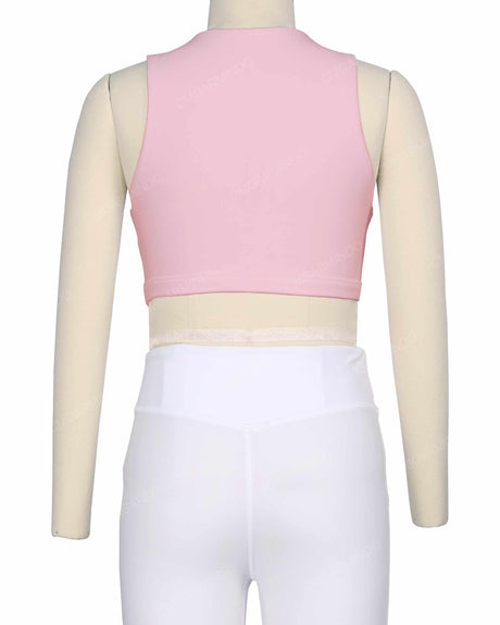 Sleeveless Front Cut Out Top