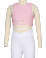 Sleeveless Front Cut Out Top