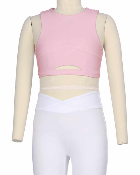 Sleeveless Front Cut Out Top