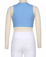 Sleeveless Front Cut Out Top