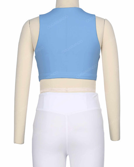 Sleeveless Front Cut Out Top