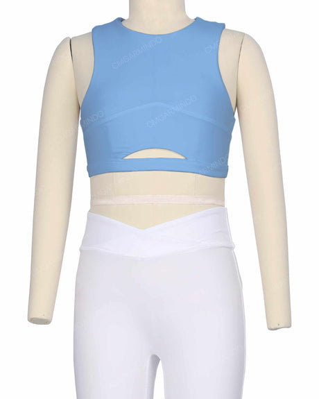 Sleeveless Front Cut Out Top