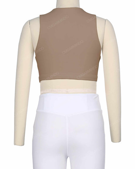 Sleeveless Front Cut Out Top