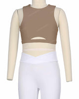 Sleeveless Front Cut Out Top