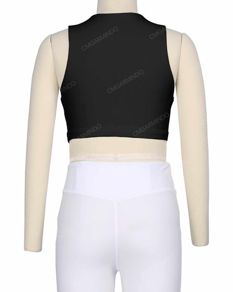Sleeveless Front Cut Out Top