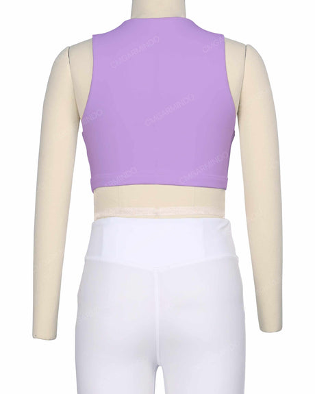 Sleeveless Front Cut Out Top