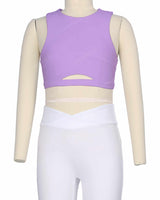 Sleeveless Front Cut Out Top