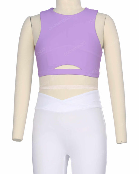 Sleeveless Front Cut Out Top