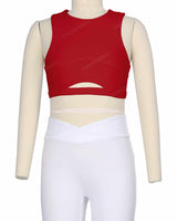 Sleeveless Front Cut Out Top