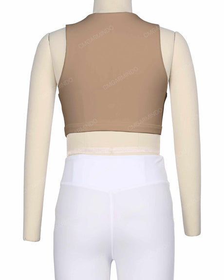 Sleeveless Front Cut Out Top