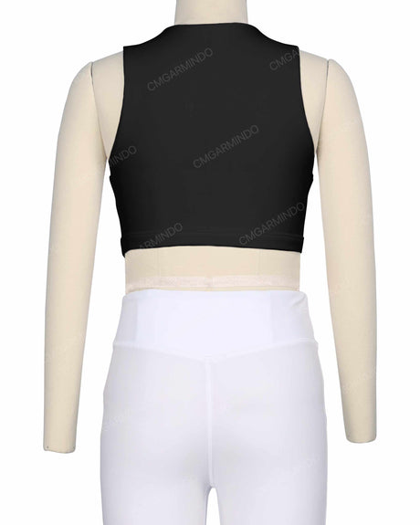 Sleeveless Front Cut Out Top