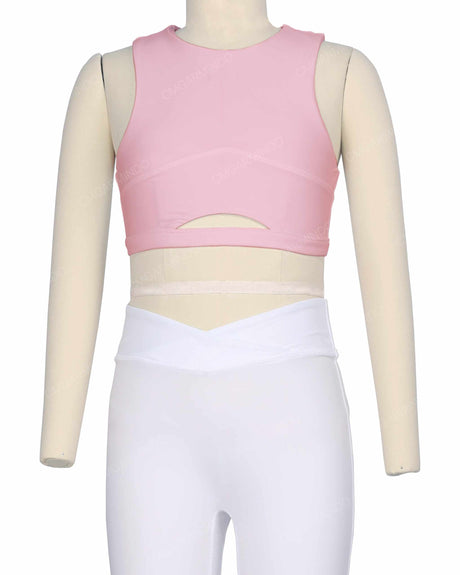 Sleeveless Front Cut Out Top