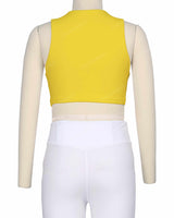 Sleeveless Front Cut Out Top
