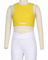 Sleeveless Front Cut Out Top