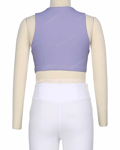 Sleeveless Front Cut Out Top