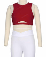 Sleeveless Front Cut Out Top