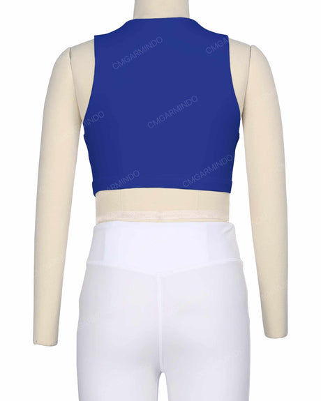 Sleeveless Front Cut Out Top
