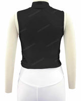 Sleeveless 1/4 Zip High Neck Crop Top