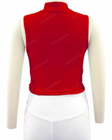 Sleeveless 1/4 Zip High Neck Crop Top