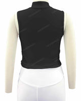 Sleeveless 1/4 Zip High Neck Crop Top