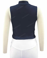 Sleeveless 1/4 Zip High Neck Crop Top
