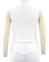 Sleeveless 1/4 Zip High Neck Crop Top