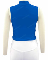 Sleeveless 1/4 Zip High Neck Crop Top