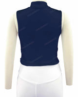 Sleeveless 1/4 Zip High Neck Crop Top