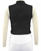 Sleeveless 1/4 Zip High Neck Crop Top